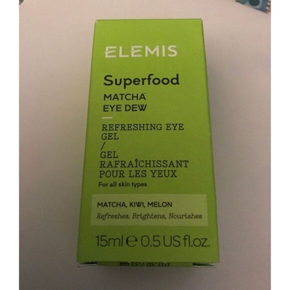 BNIB~Elemis Superfood Matcha Eye Dew Redreshing Eye Gel~15ml/0.5oz Full Size - Picture 2 of 2